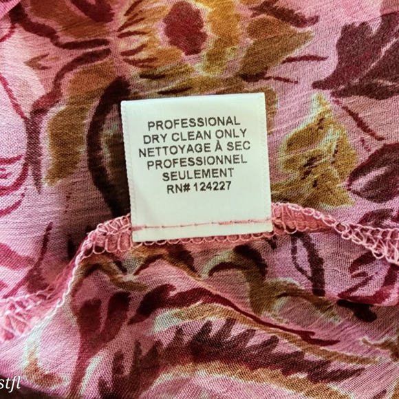 Misa Soraya Floral-Print chiffon Blouse M - Picture 7 of 7
